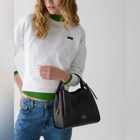 Kate Spade Knott Convertible Leather Carryall Bag - Black - Picture 4 of 8